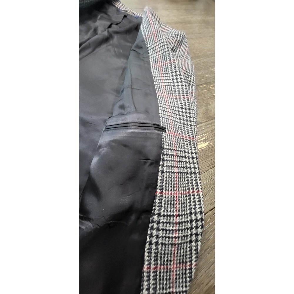 Vintage Brooks‎ Brothers Blazer Womens Size 10 Med Glen Plaid Houndstooth - Picture 11 of 13